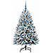 Albero di Natale artificiale con 150 LED Verde e Bianco 150 cm - Foto miniatura 4