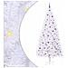 Albero di Natale artificiale Bianco 240 cm PVC e Acciaio - Foto miniatura 1