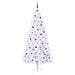 Albero di Natale artificiale Bianco 240 cm PVC e Acciaio - Foto miniatura 3