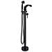 Rubinetto per vasca da bagno indipendente, Blackswan, Cascada tipo M55, modello nero opaco, misura 96 cm - Foto miniatura 1