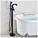 Rubinetto per vasca da bagno indipendente, Blackswan, Cascada tipo M55, modello nero opaco, misura 96 cm - Foto miniatura 4