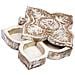 Scatola In Legno Con Finitura Artigianale Bianco Anticato 18,5x20x5h Cm - Foto miniatura 6