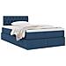 Letto con contenitore e materasso con testiera Blu 120 x 190 cm - Foto miniatura 3