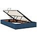 Letto con contenitore e materasso con testiera Blu 120 x 190 cm - Foto miniatura 6
