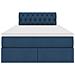 Letto con contenitore e materasso con testiera Blu 120 x 190 cm - Foto miniatura 7
