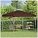 Tenda per feste a pop-up 288 x 288 x 245 cm Marrone - Foto miniatura 3