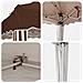 Tenda per feste a pop-up 288 x 288 x 245 cm Marrone - Foto miniatura 9