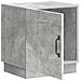 Comodino Grigio Concretè 43 x 34,5 x 47 cm Legno ingegnerizzato - Foto miniatura 3