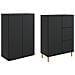 Set di armadi 2 pcs 66 x 34,5 x 90 cm Legno ingegnerizzato - Foto miniatura 3