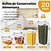 Contenitori dispensa YH1310-20PCS. 20 contenitori. 23.15 L - Foto miniatura 2
