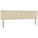 Letto box spring con materasso Crema 200 x 200 cm Tessuto - Foto miniatura 9