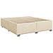 Letto box spring con materasso Crema 200 x 200 cm Tessuto - Foto miniatura 10