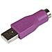 Adattatore di ricambio PS / 2 a USB - Convertitore sostitutivo per tastiera da PS / 2 a USB F / M - Foto miniatura 1