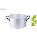 Casseruola Alta Con Maniglie Inox 2mm - Diametro Cm 32 - Altezza Cm 16-capacità Lt 12,5 - Foto miniatura 2