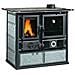 Termocucina Stufa A Legna Termorosa D. S. A Pietra Naturale 15,5kw - Foto miniatura 2