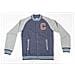 Felpa Bambino Varsity Bomber S Blu Grigio - Foto miniatura 1
