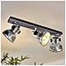 Lampada Spot Barnstaple Con 3 Lampadine Patina Bruna E Nero - Foto miniatura 2