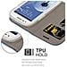 Custodia Compatibile Con Samsung Galaxy S3 Mini In Blu Scuro Nero - Coperchio Protettiva Con Chiusura Magnetica, Funzione Stand E Tasca Per Le Carte - Foto miniatura 2