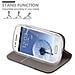 Custodia Compatibile Con Samsung Galaxy S3 Mini In Blu Scuro Nero - Coperchio Protettiva Con Chiusura Magnetica, Funzione Stand E Tasca Per Le Carte - Foto miniatura 6