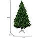 Albero Di Natale 150 Cm Riccardo, Pino Artificiale, Albero Effetto Reale, Alberello Natalizio Extra Folto, 86x86 H150 Cm, Verde - Foto miniatura 13