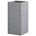 Vaso Da Fiori Quadrato Grigio 26 X 26 X 60 Cm Dion - Foto miniatura 3