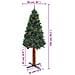 Albero di Natale Sottile con Legno Vero e Pigne Verde 150cm PVC - Foto miniatura 3