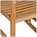 Sedia A Dondolo Con Cuscino Verde Brillante In Legno Di Teak - Foto miniatura 2