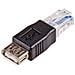 AK-AD-27 cavo di interfaccia e adattatore RJ45 USB 2.0 type A Nero - Foto miniatura 1