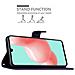 Custodia Compatibile Con Samsung Galaxy A41 In Lilla Scuro Fiore - Coperchio Protettivo In Design Floreale Con Chiusura Magnetica, Funzione Stand E Slot Per Carte - Foto miniatura 3