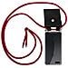 Catena Di Telefoni Cellulari Compatibile Con Apple Iphone 8 Plus / 7 Plus / 7s Plus In Rosso Rubino - Coperchio Protettivo In Silicone Con Anelli D'argento, Cinturino In Corda E Custodia Staccabile - Foto miniatura 1