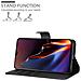 Custodia Compatibile Con Oneplus 7 In Nero Carbone - Coperchio Protettiva Con Chiusura Magnetica, Funzione Stand E Tasca Per Le Carte - Foto miniatura 3