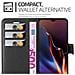 Custodia Compatibile Con Oneplus 7 In Nero Carbone - Coperchio Protettiva Con Chiusura Magnetica, Funzione Stand E Tasca Per Le Carte - Foto miniatura 4