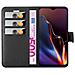 Custodia Compatibile Con Oneplus 7 In Nero Carbone - Coperchio Protettiva Con Chiusura Magnetica, Funzione Stand E Tasca Per Le Carte - Foto miniatura 7