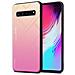 Custodia Compatibile Con Samsung Galaxy S10 5g In Giallo - Rosa - Coperchio Protettivo Bicolore In Vetro Temperato E Silicone Tpu - Foto miniatura 1