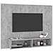 Mobile Porta Tv A Muro Grigio Cemento 120x23,5x90cm Truciolato - Foto miniatura 3