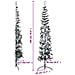 Albero Natale Artificiale Sottile a Metà Neve Fioccata 180 cm - Foto miniatura 4