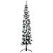 Albero Natale Artificiale Sottile a Metà Neve Fioccata 180 cm - Foto miniatura 7