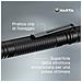 Aluminium F10 Pro LED Flashlight (incl. 2x Longlife Power AAA Batterie per l'uso quotidiano, 150 lumen, resistente agli urti, 3 anni di garanzia) nero per la casa, il campeggio, l'outdoor - Foto miniatura 2