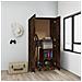 Armadio Rovere Fumo 82,5x51,5x180 Cm In Legno Multistrato - Foto miniatura 3