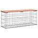 Panca Giardino Design Gabbione 103x31,5x42 cm Massello Douglas - Foto miniatura 2