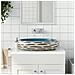 Lavabo Da Appoggio Multicolore Ovale 59x40x15 Cm Ceramica - Foto miniatura 1