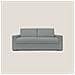 Nixon Divano letto matrimoniale con materasso 20 cm in tessuto impermeabile T03 220 cm (mat. 160x197) grigio - Foto miniatura 2