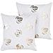 Set Di 2 Cuscini Goldenrod Velluto 45 X 45 Cm Bianco Trama Di Piante - Foto miniatura 9