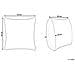 Set Di 2 Cuscini Goldenrod Velluto 45 X 45 Cm Bianco Trama Di Piante - Foto miniatura 14