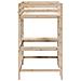 Letto Soppalco Con Scrivania 90x200 Cm Legno Massello Pino - Foto miniatura 3