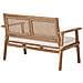 Set Da Giardino Con Tavolo 4 Posti Arenella Legno Di Acacia Certificato Beige Chiaro - Foto miniatura 5