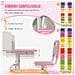 Set Scrivania Per Bambini Con Sedia Regolabile In Altezza E Piano Inclinabile, Età 6-12 Anni, Rosa - Foto miniatura 2