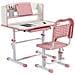 Set Scrivania Per Bambini Con Sedia Regolabile In Altezza E Piano Inclinabile, Età 6-12 Anni, Rosa - Foto miniatura 1