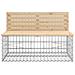 Panca Giardino Design Gabbione 347x71x65,5 cm Massello di Pino - Foto miniatura 8