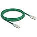 Cavo di rete RJ45 Cat. 6A maschio-maschio con chiusura curva U /FTP Slim da 3 m verde - Foto miniatura 1